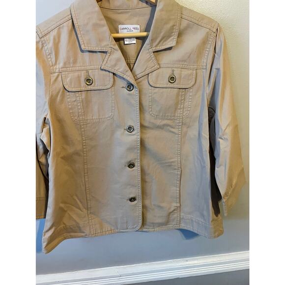 Carroll Reed Classics Women's Sesame Button Down Jacket Sz 10 NWT - Picture 1 of 8